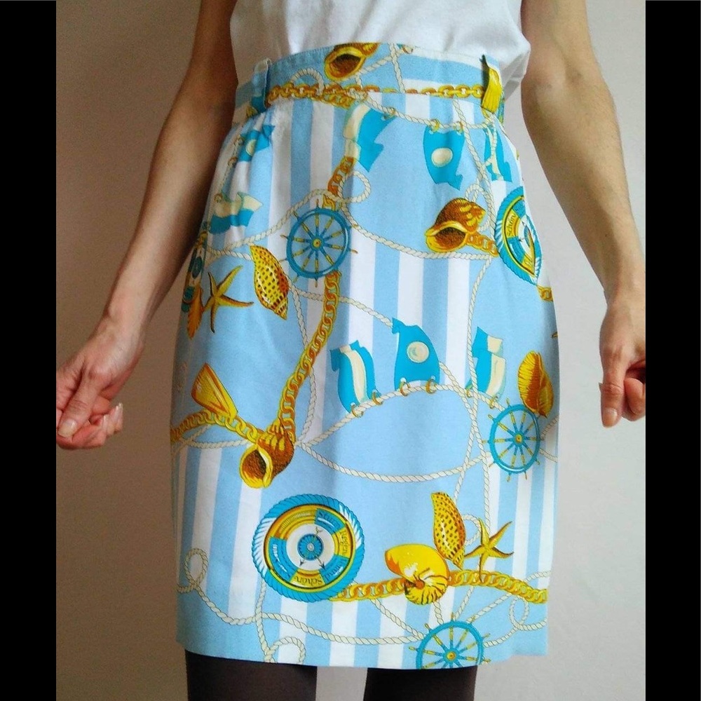 Vintage, skirt Electre Paris, 100% viscose, size S